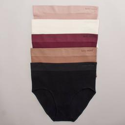 Plus Size Kathy Ireland 5Pk Plus Ribbed Micro Brief