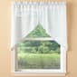 Serene Serene Linen Look Striped Sheer Swag Pair - image 1