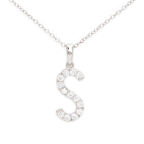Gianni Argento Silver Initial Pendant Necklace - S - image 