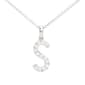 Gianni Argento Silver Initial Pendant Necklace - S - image 1