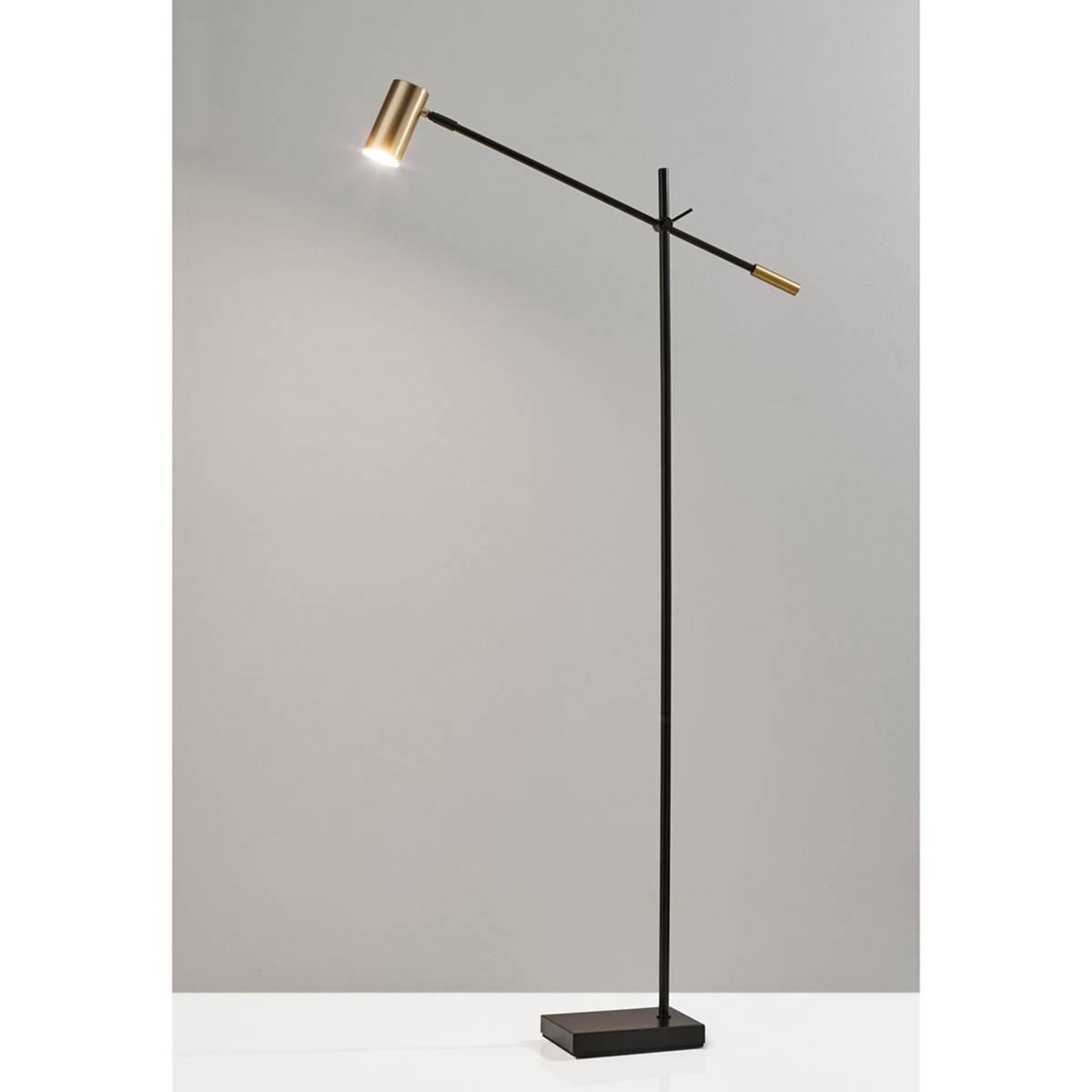 Adesso Collette LED Black Floor Lamp