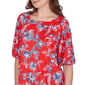 Petite Ruby Rd. French Riviera Square Neck Floral Blouse - image 5