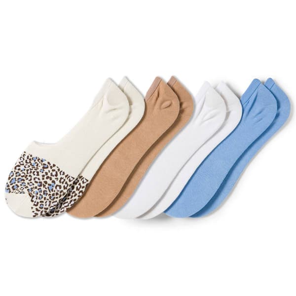 Womens HUE 4pk. Cotton Sneaker Liner Socks