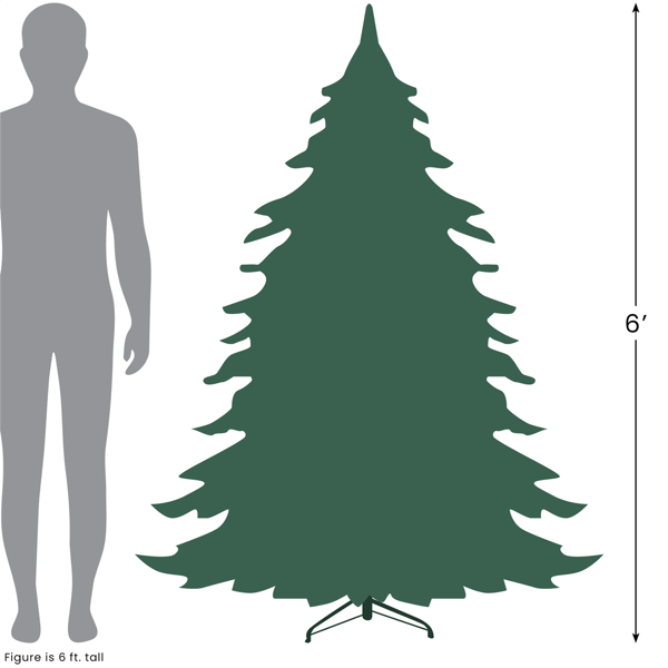 Northlight 6ft. Pre-Lit Flocked Pencil Artificial Christmas Tree