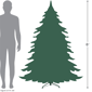 Northlight 6ft. Pre-Lit Flocked Pencil Artificial Christmas Tree - image 4