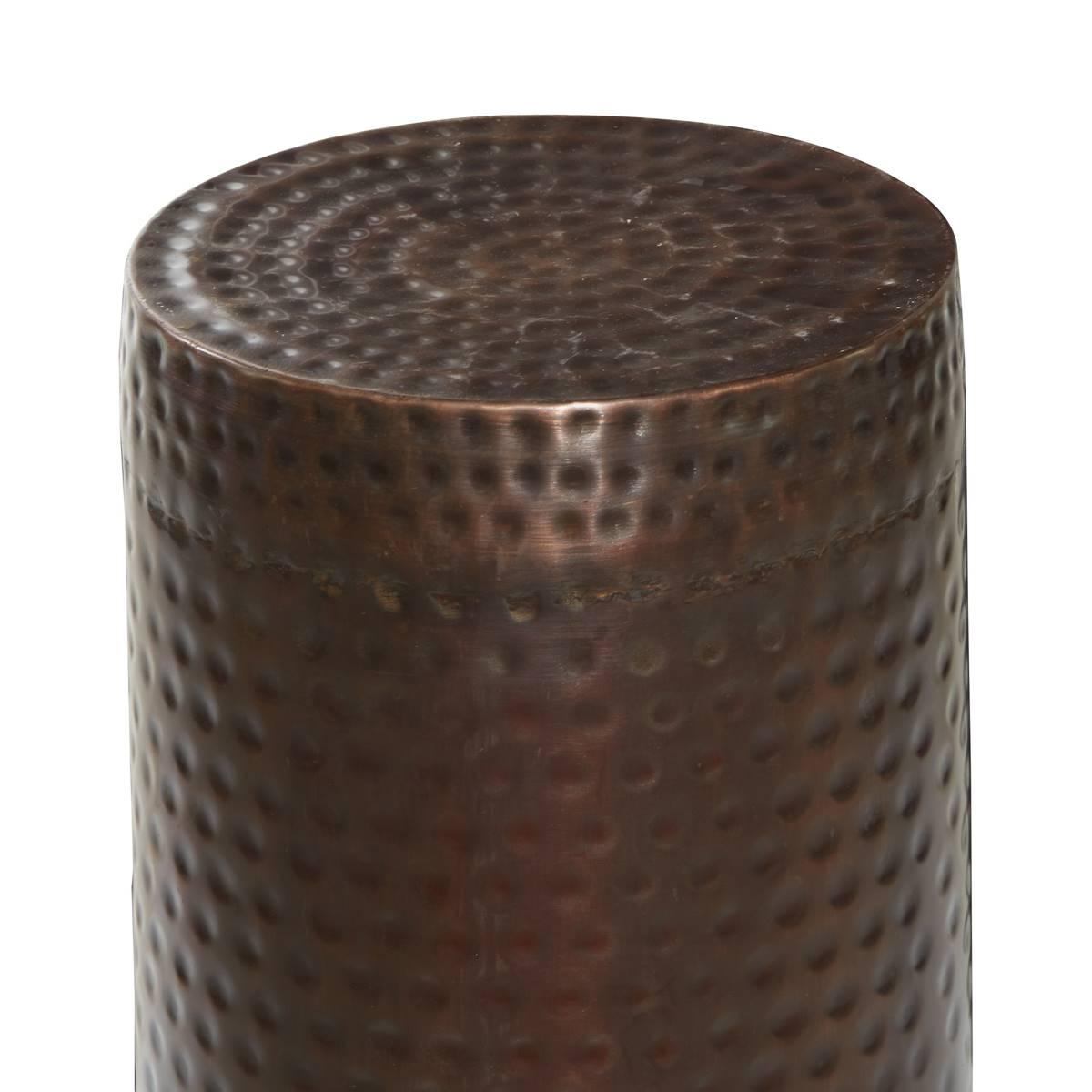 9th & Pike® Brown Metal Industrial Pedestal Table - Set of 4