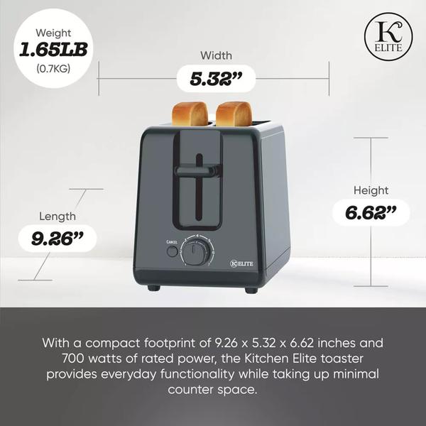 Kitchen Elite 2-Slice Toaster