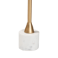 Baxton Studio Janaki Tray Top Drink Table with Marble Base - image 3
