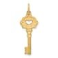 Gold Classics(tm) 14kt. Polished Fancy Edge Key Charm - image 1