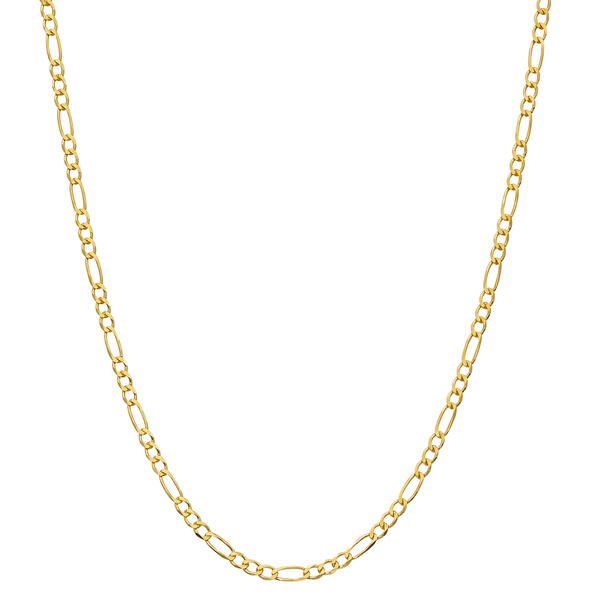 Gold Classics&#40;tm&#41; Gold over Sterling Silver Figaro Chain Necklace - image 