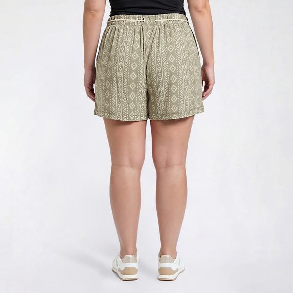 Juniors Plus Derek Heart Shorts with Rope Belt