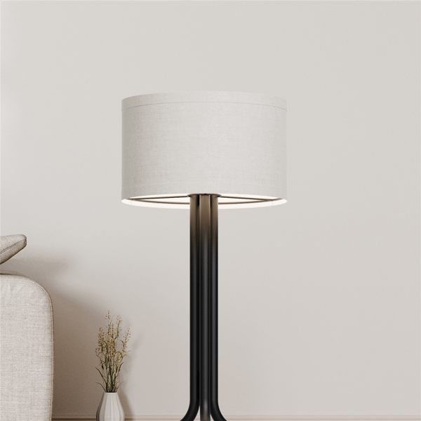 Infibrite 20in Classic Elegance Table Lamp with Cylindrical Shade