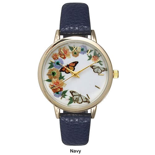 Womens Olivia Pratt Butterfly and Flower Watch - 16220