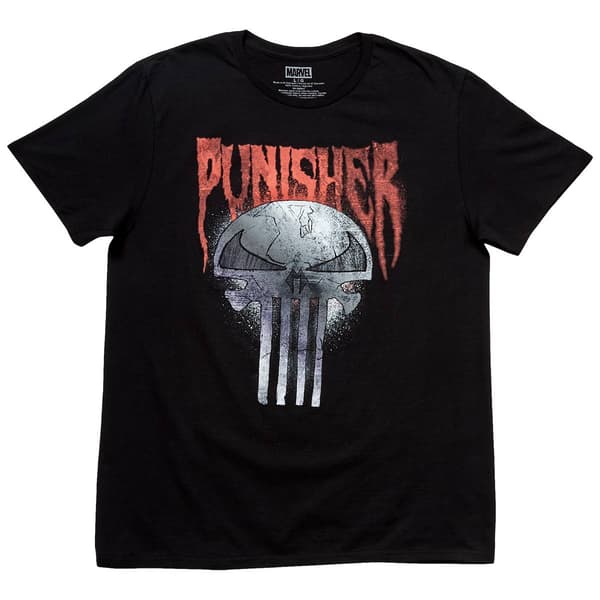 Young Mens Punisher Short Sleeve Graphic Tee - image 