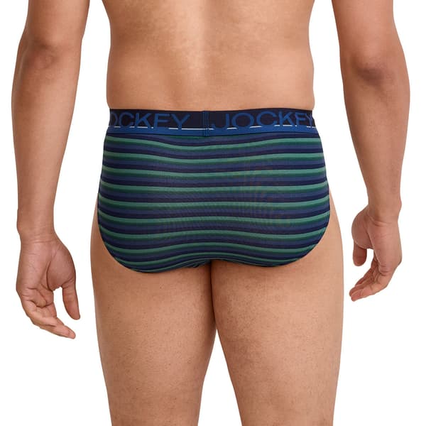 Mens Jockey® 3pk. True Style Briefs  - Blue/Green
