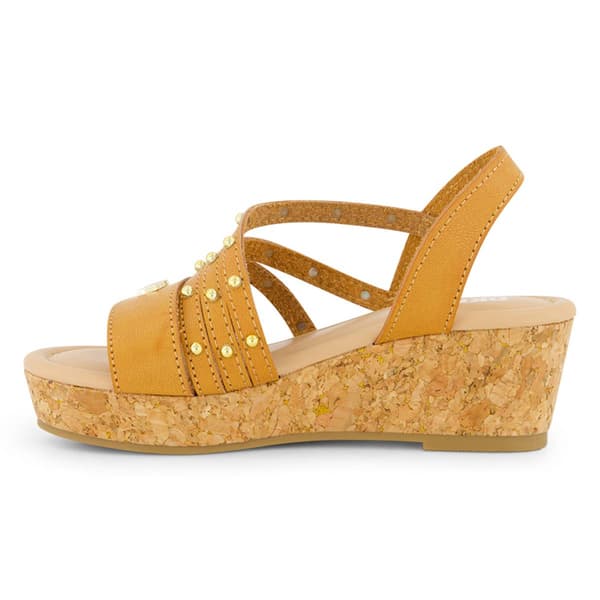 Big Girls DKNY Amber Studs Strap Wedge Sandals