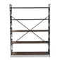 Baxton Studio Mirna 5 Shelf Quatrefoil Accent Bookcase - image 3