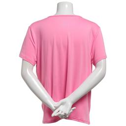 Womens MUK LUKS® Short Sleeve Solid Scoop Neck Pajama Tee