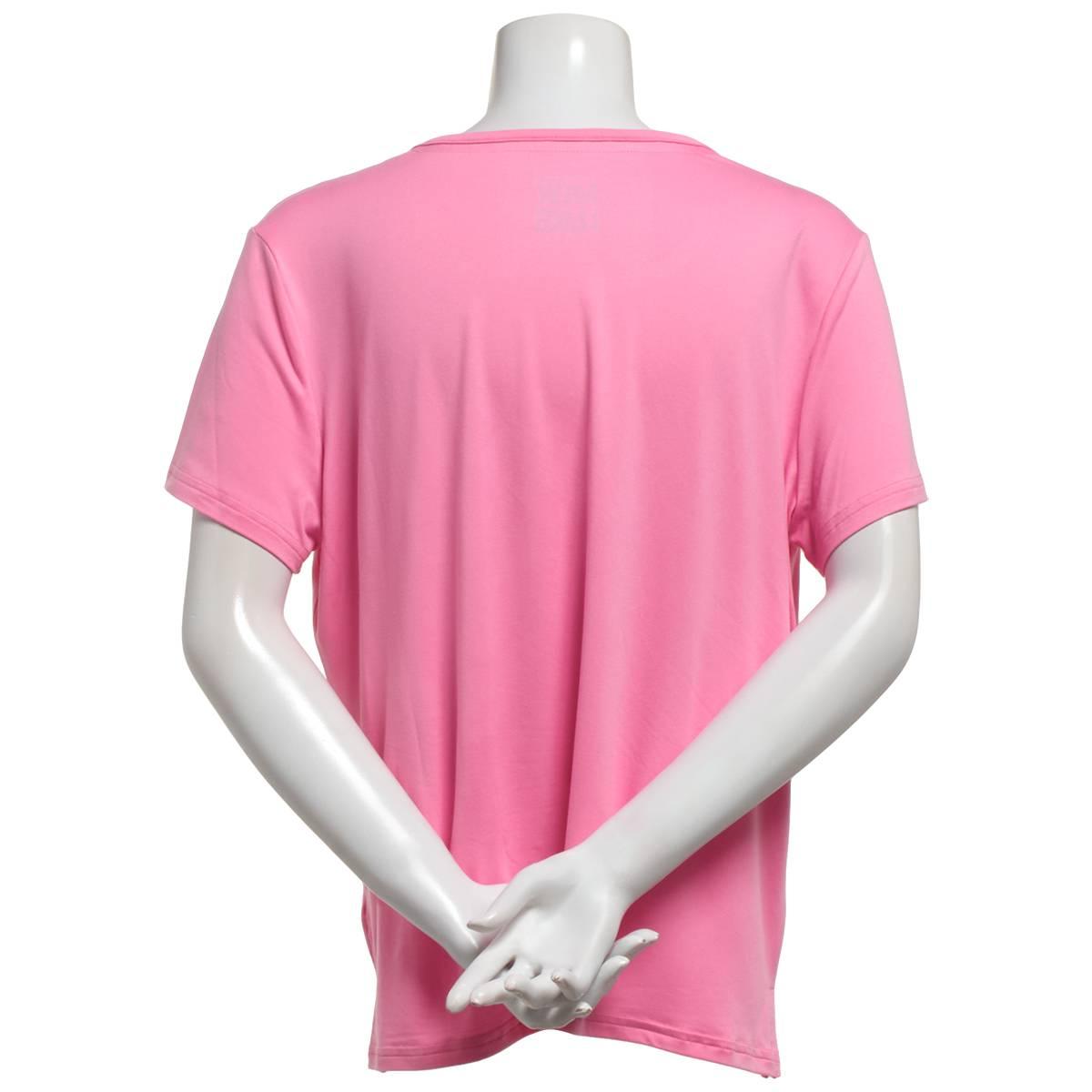Womens MUK LUKS® Short Sleeve Solid Scoop Neck Pajama Tee