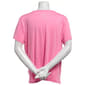 Womens MUK LUKS® Short Sleeve Solid Scoop Neck Pajama Tee - image 3
