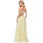 Juniors Blondie Nites Tiered Mesh Key Hole A-Line Dress - image 7