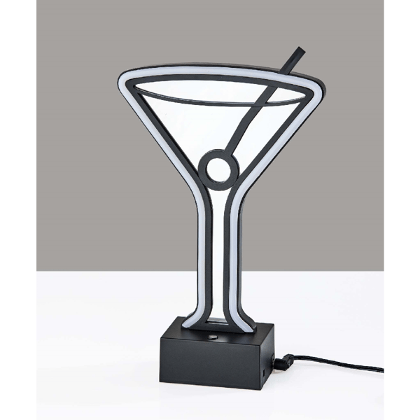 Simplee Adesso Infinity Neon Martini Glass Table/Wall Lamp