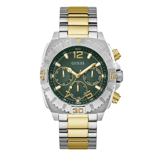 Mens Guess Two-Tone Multi Function Watch - GW0800G1