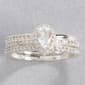 Ashley Cooper(tm) Silver-Tone Halo Clear Stone Pave Band Ring - image 1