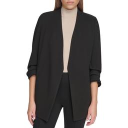 Womens DKNY Open Front Jacket w/ Pockets