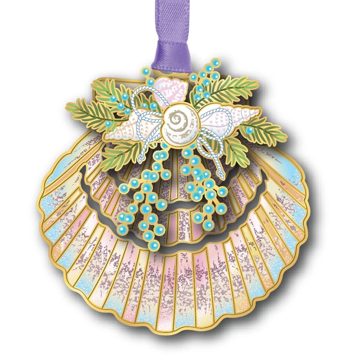 Beacon Design Seashell Collage Ornament