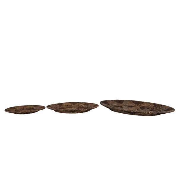 9th & Pike&#174; Round Wicker Basket Trays Wall D&#233;cor - Set of 3