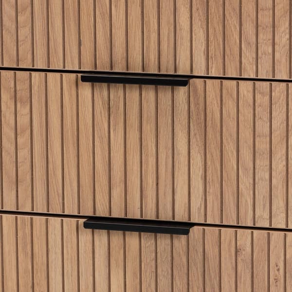 Baxton Studio Karima Two-Tone Wood 5-Drawer Storage Cabinet