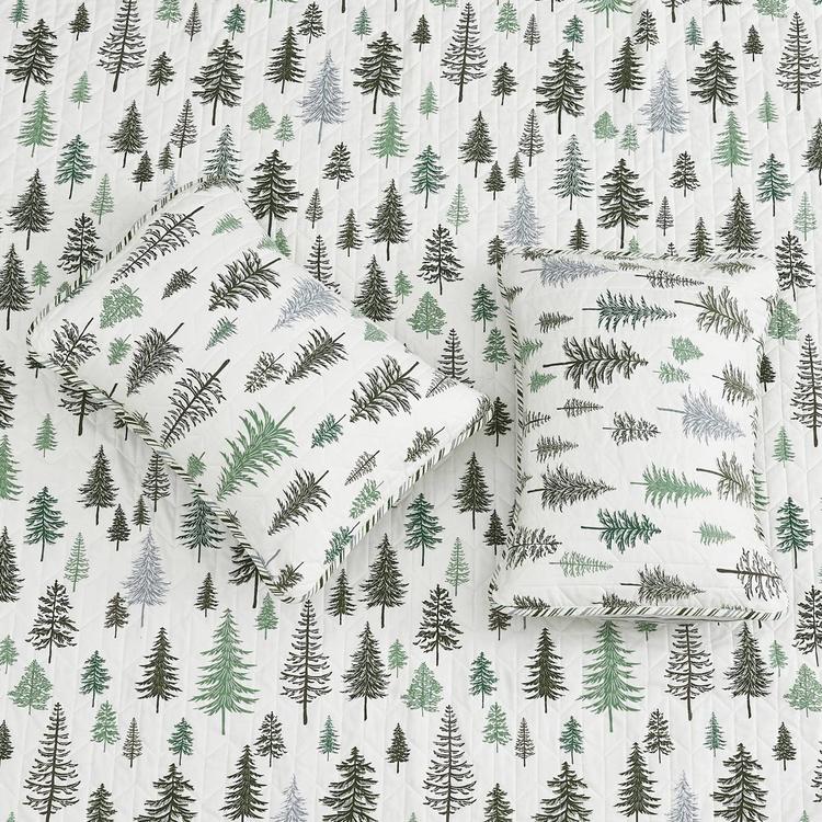 FreshFolds 3pc. Forest Reversible Microfiber Quilt Set