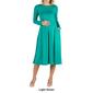 Plus Size 24/7 Comfort Apparel Fit & Flare Maternity Midi Dress - image 7