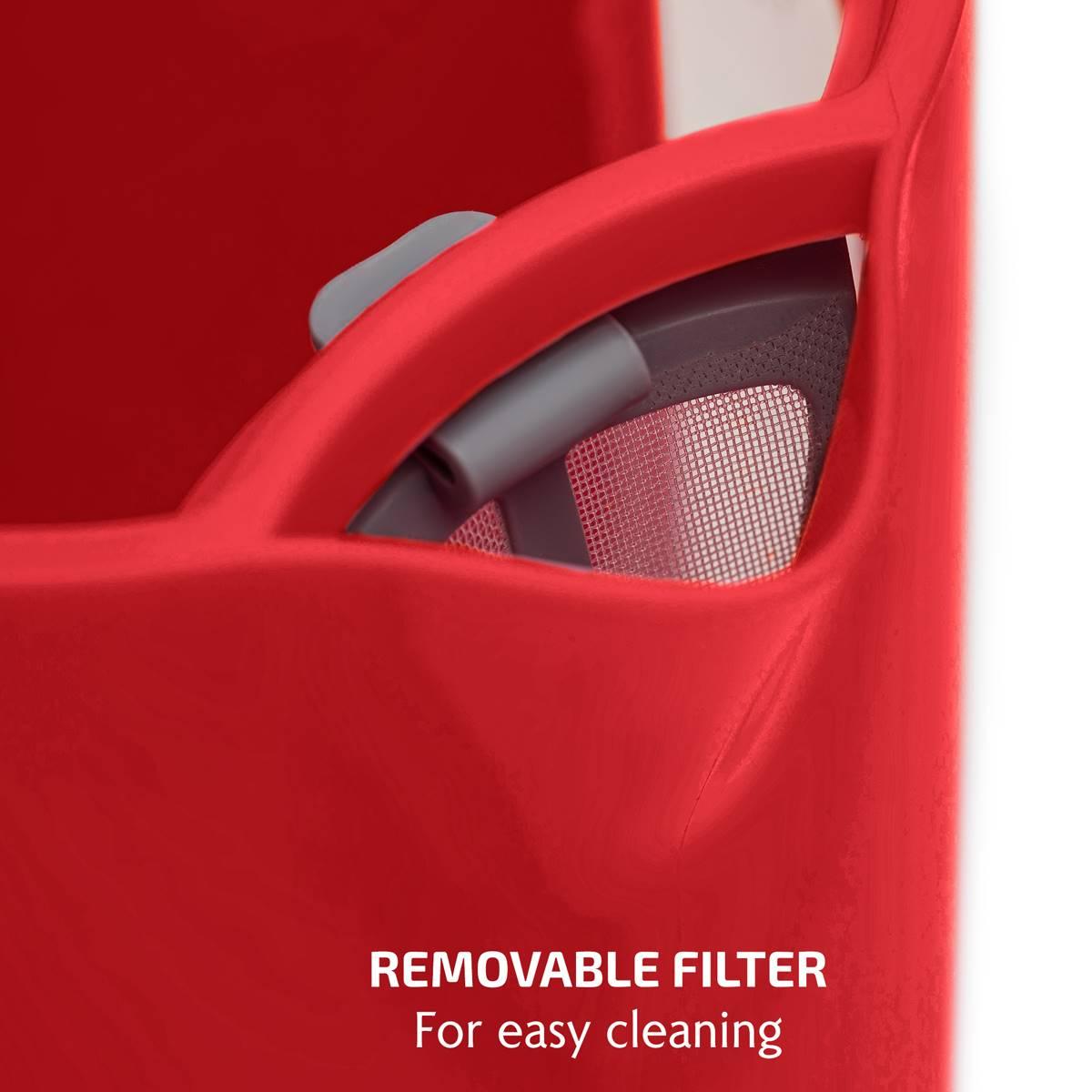 Ovente 1.8 Liter Electric Kettle w/ ProntoFill™ Lid - Red