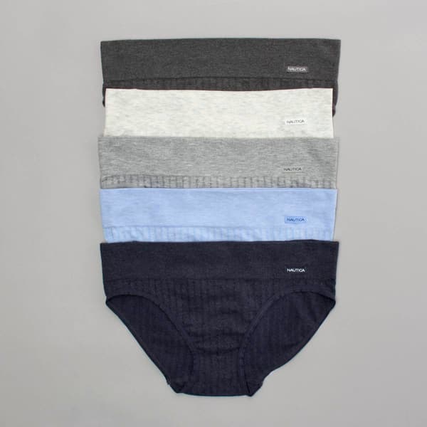 Womens Nautica 5pk. Seamless Rib Hipster Panties - NT7405-5PKAK - image 