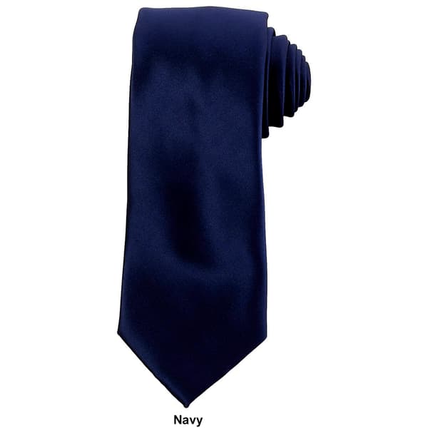 Mens Perry Ellis Sateen Solid Tie