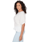 Womens Emaline Limoncello Sunrise Elbow Sleeve Pintuck Blouse - image 3