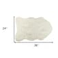 9th & Pike® Off White Faux Sheepskin Shag Accent Rug - image 6