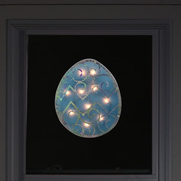 Northlight Seasonal Blue Easter Egg Window Silhouette Decoration