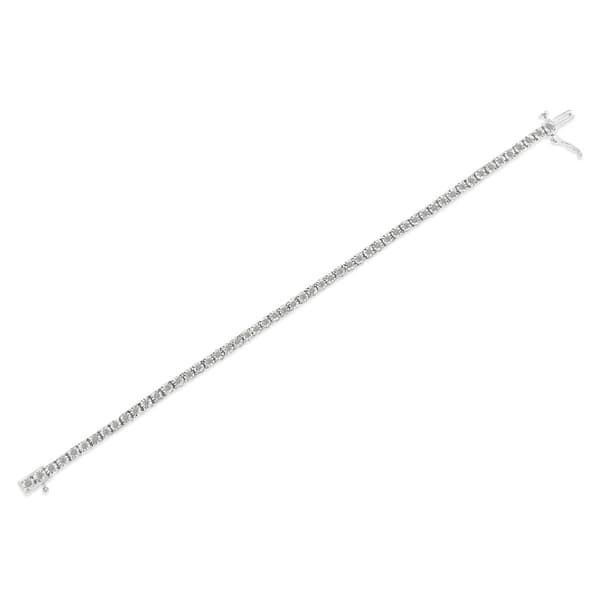 Haus of Brilliance Sterling Silver Diamond Tennis Bracelet