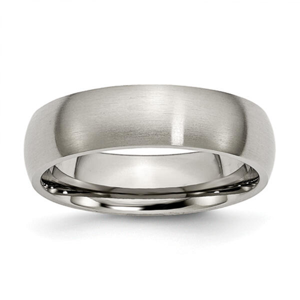 Mens Endless Affection&#40;tm&#41; 6mm Titanium Brushed Wedding Band - image 