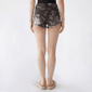 Juniors Madden Girl High Rise Floral Fray Hem Shorts - image 2