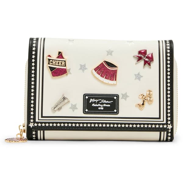 Betsey Johnson Shake Your Pom Poms Crossbody Wallet