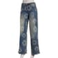 Juniors Madden Girl 90''s Wide Leg Discharge Print Flower Jeans - image 2