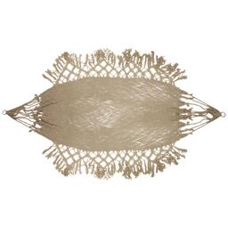 Northlight Seasonal Macrame Hammock with Patterned Tassels