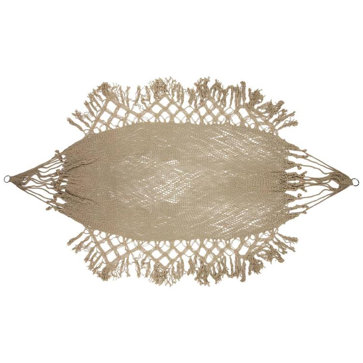 Northlight Seasonal Macrame Hammock with Patterned Tassels