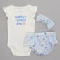 Baby Girl (NB-9M) René Rofé® Smile Bodysuit & Floral Bloomers Set - image 2