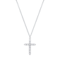Saffron 1ctw. Moissanite Diamond Cross Pendant Necklace - image 1