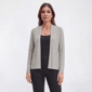 Womens Verve Ami Long Sleeve Waffle Stitch Cardigan - Pebble Grey - image 1